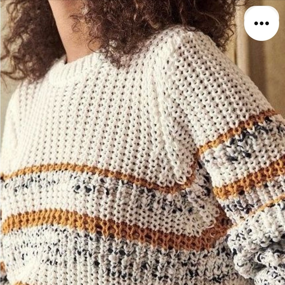 Sezane Knit ballon sleeve sweater  size Small worn once!